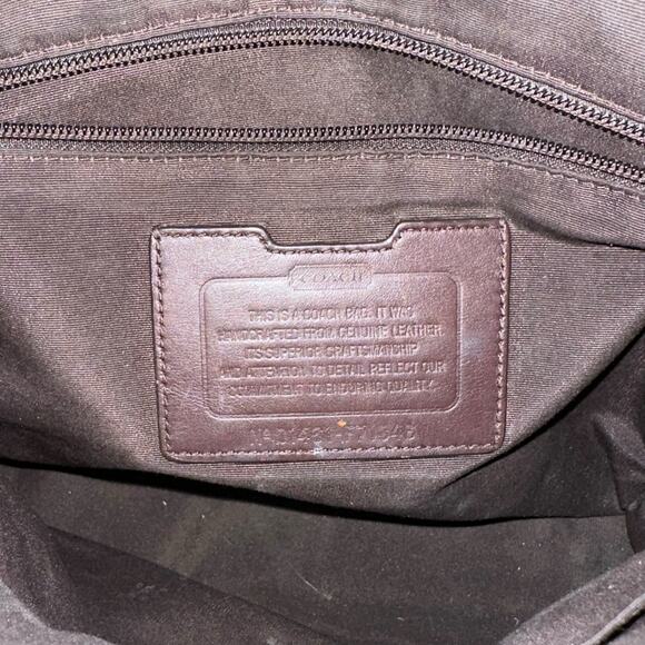 Vintage Coach Men’s Brown Leather Messenger Bag – Adjustable Crossbody - Picture 7 of 7